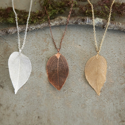 Botanical Leaf Necklace.