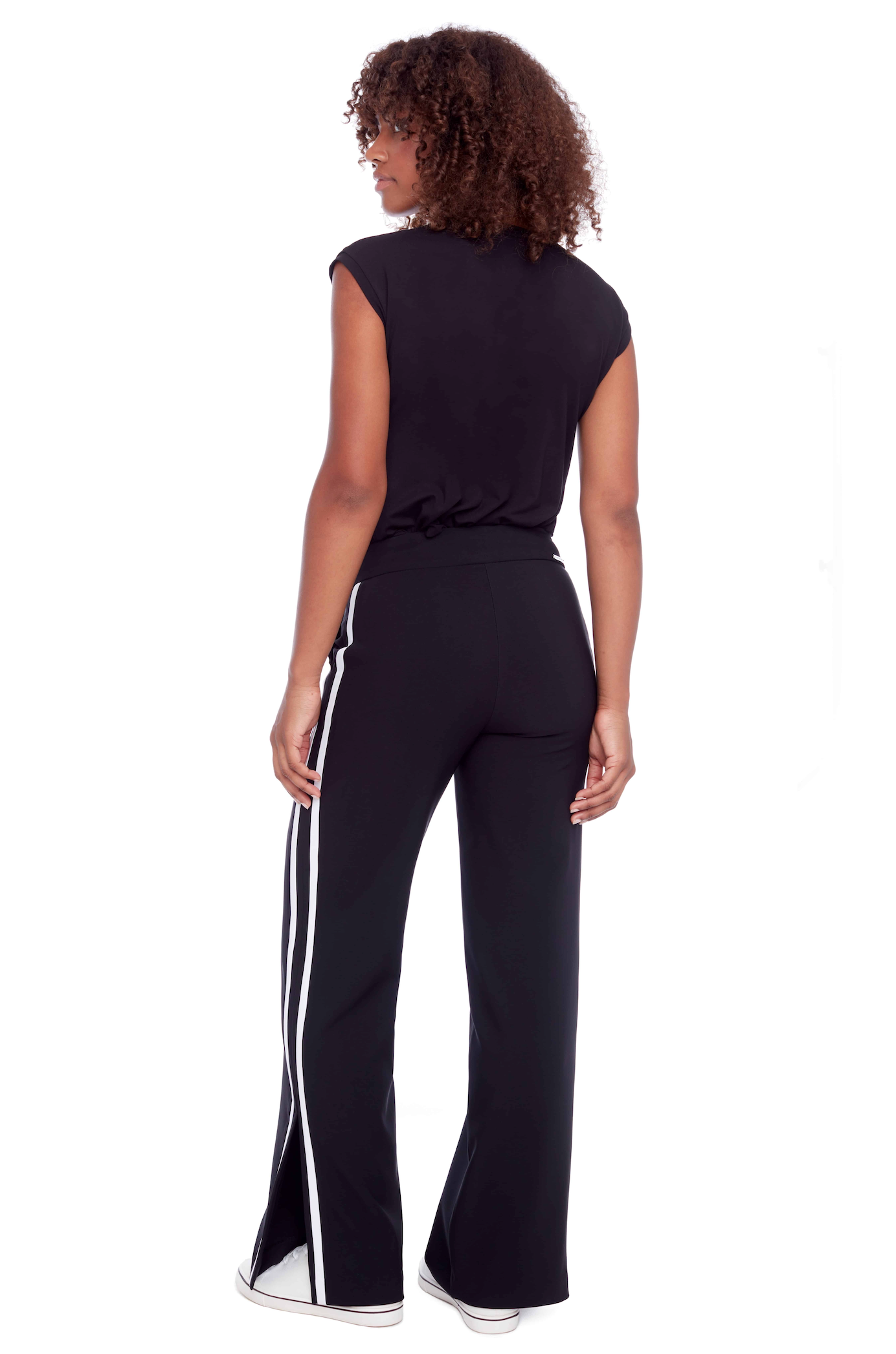 Viviane Side Stripe Wide Leg Pant