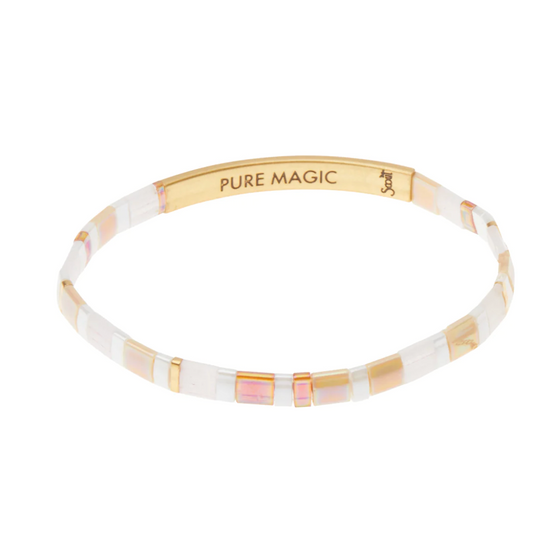 Good Karma Miyuki Bracelet | Pure Magic - Neutral/Gold