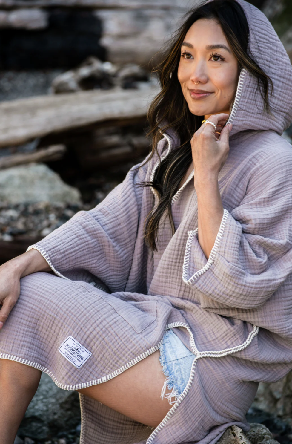 Cocoon Muslin Surf Poncho