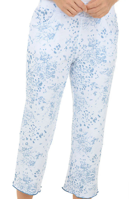 Floral Lettuce Edge Pant 25013