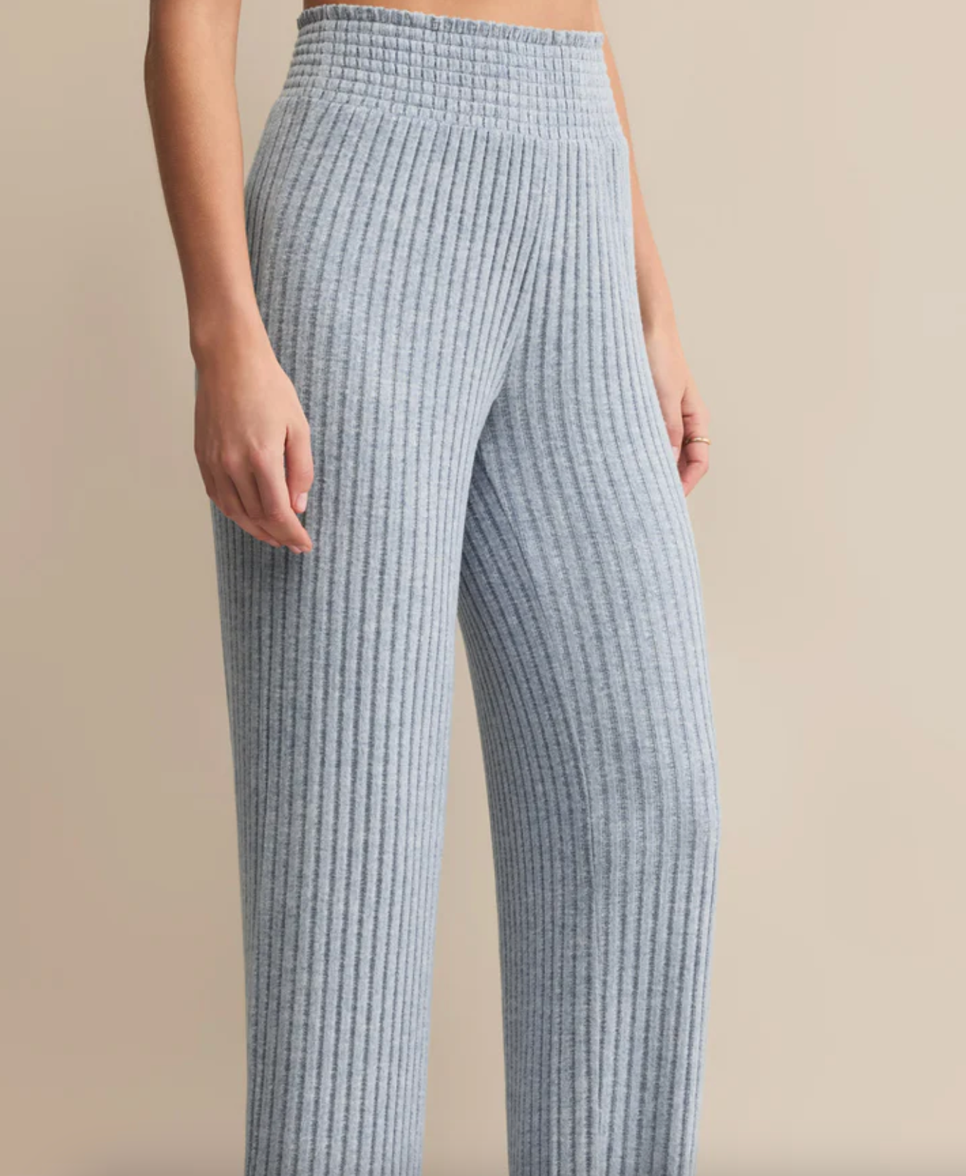 Dawn Smocked Rib Pant