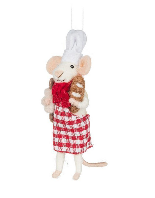 Pastry Chef Mouse Ornament