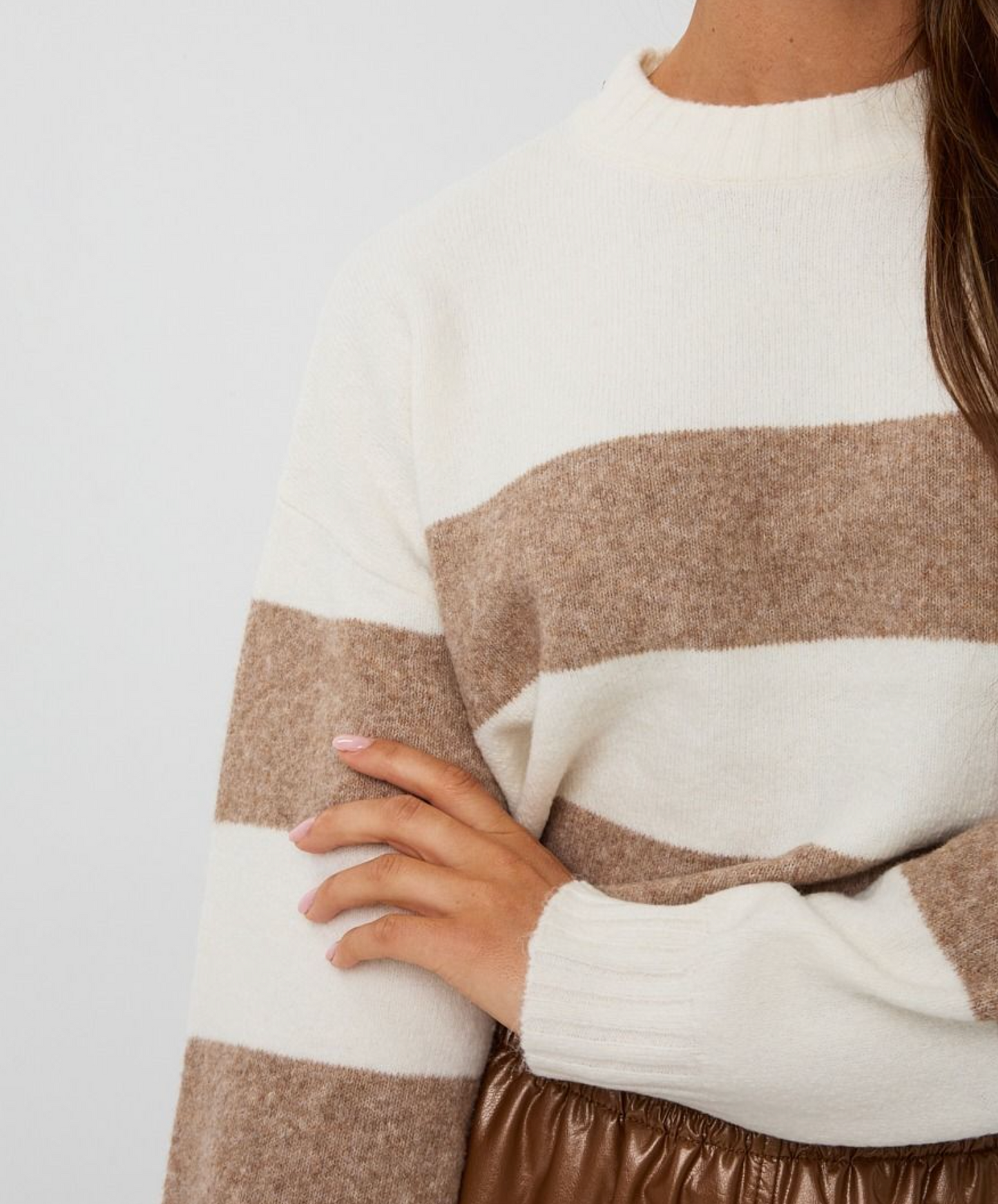 Striped Melange Sweater