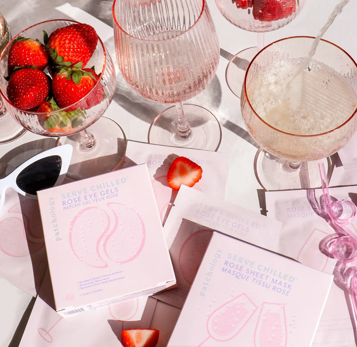 Serve Chilled Rosé Eye Gels