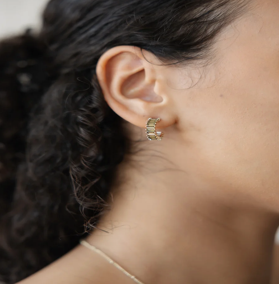 Chara Hoops Moss Green