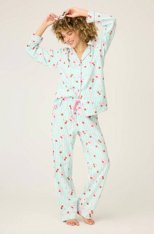 Ma Cherie Cherry Print PJ'S