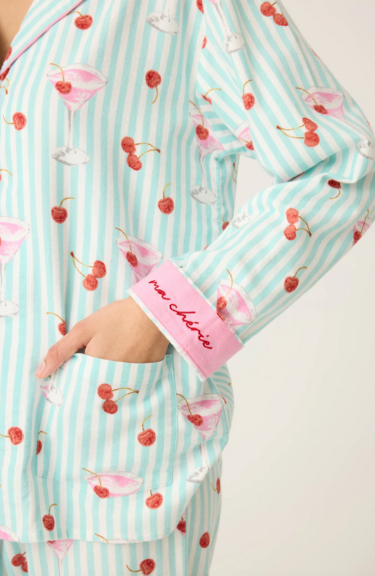 Ma Cherie Cherry Print PJ'S
