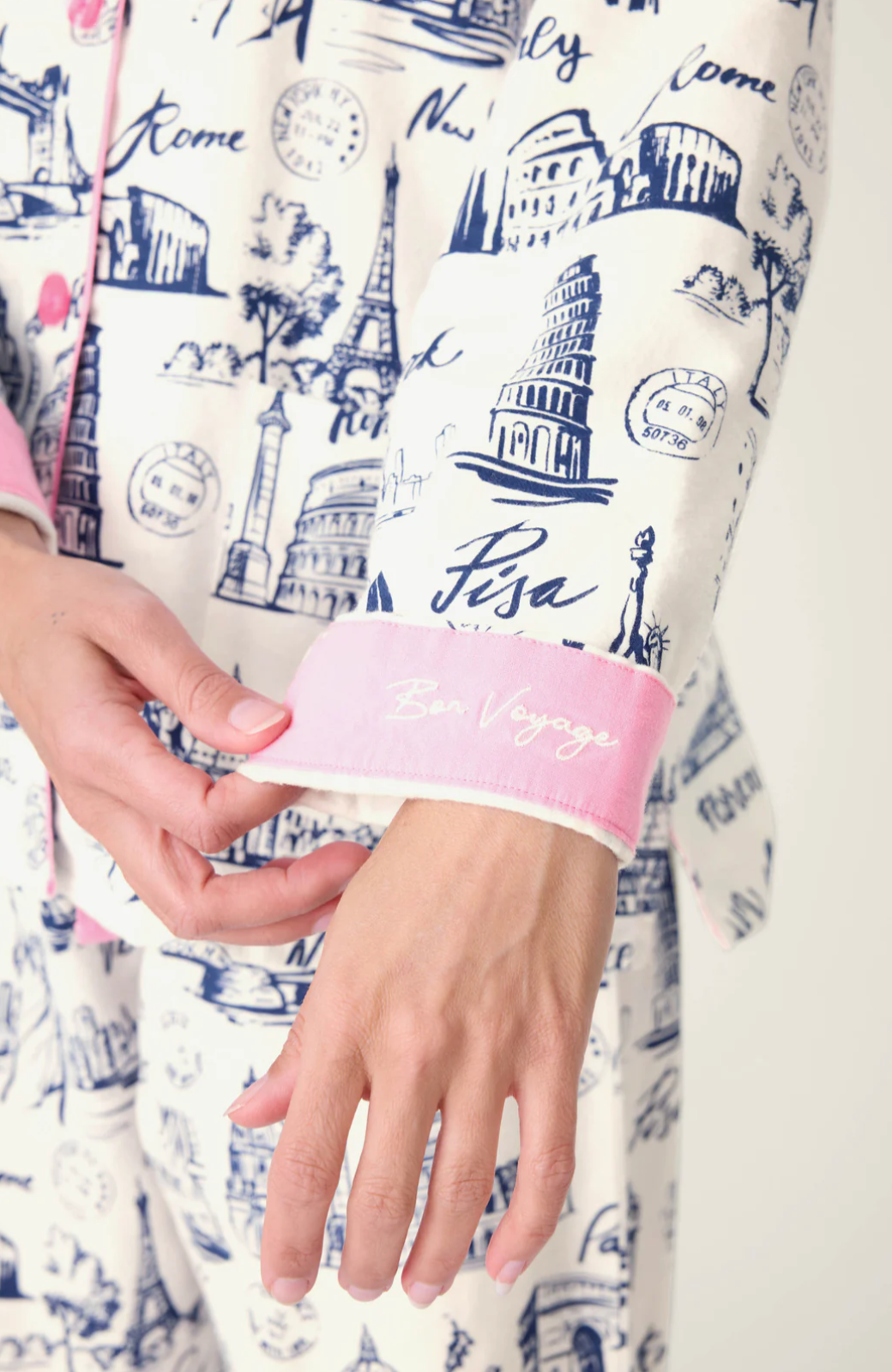 Bon Voyage Travel Print PJ'S