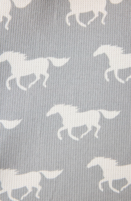Grey Horse Boyfriend Boxer PJ'S
