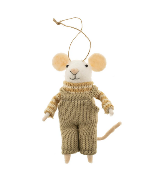 Overalls Olive Mouse