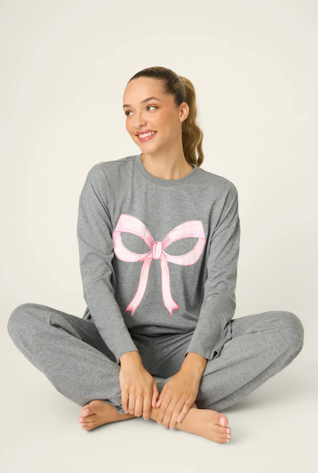 Pink Bow Jearsy PJ's