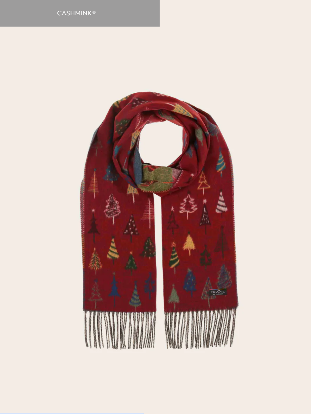 Cashmink Christmas Trees Scarf