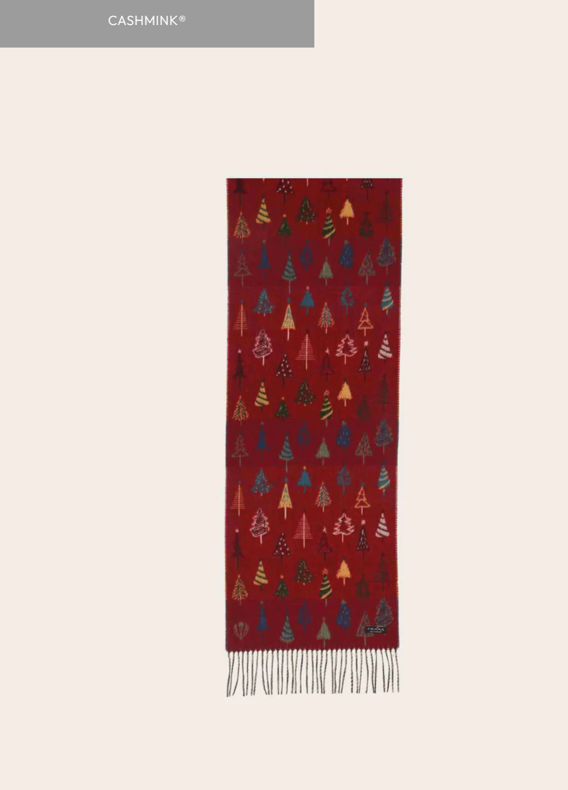 Cashmink Christmas Trees Scarf
