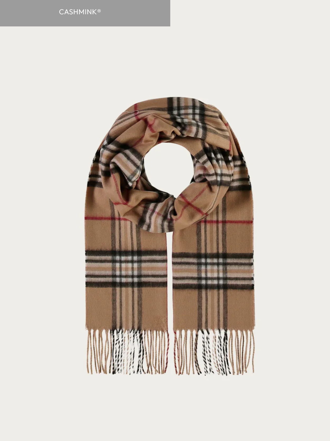 Cashmink Plaid Check Scarf