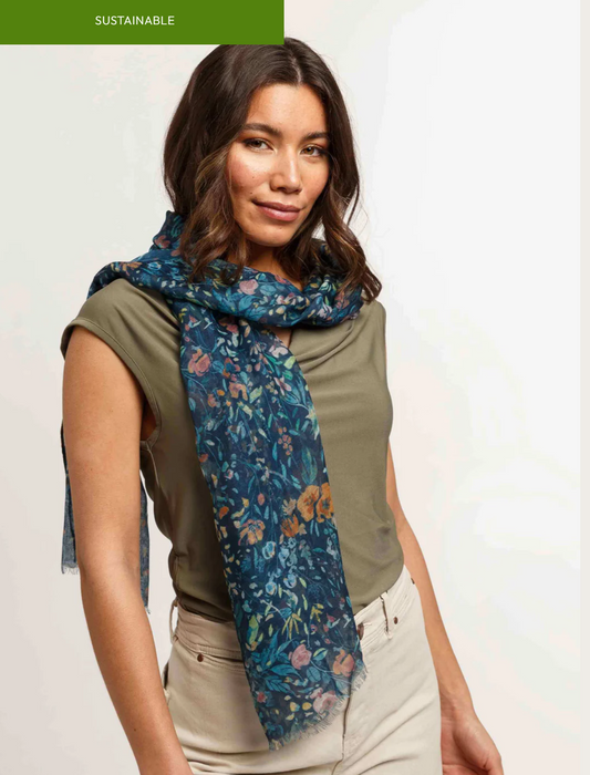 Delicate Flowers Design Scarf