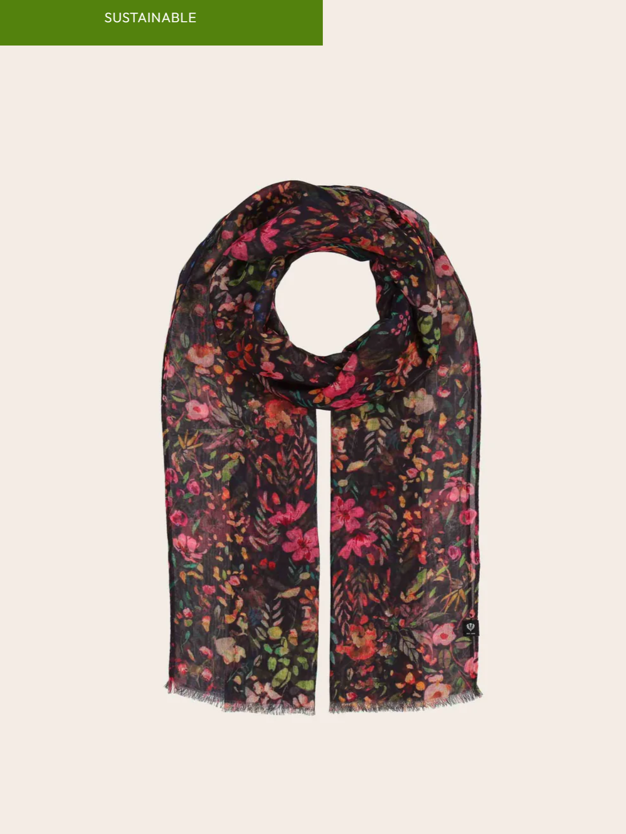 Delicate Flowers Design Scarf