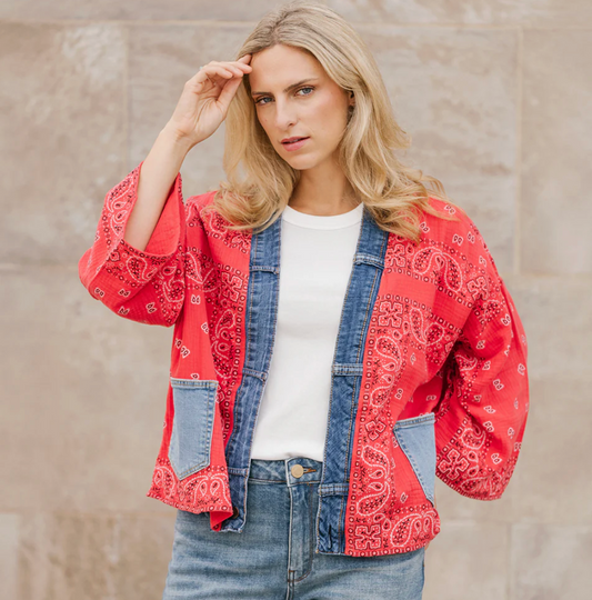 Bandana Kimono Red