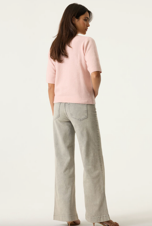 Light Pink Button Up Cardigan