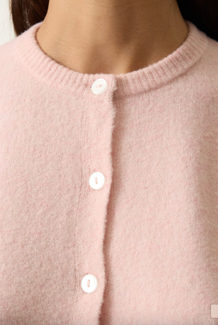 Light Pink Button Up Cardigan