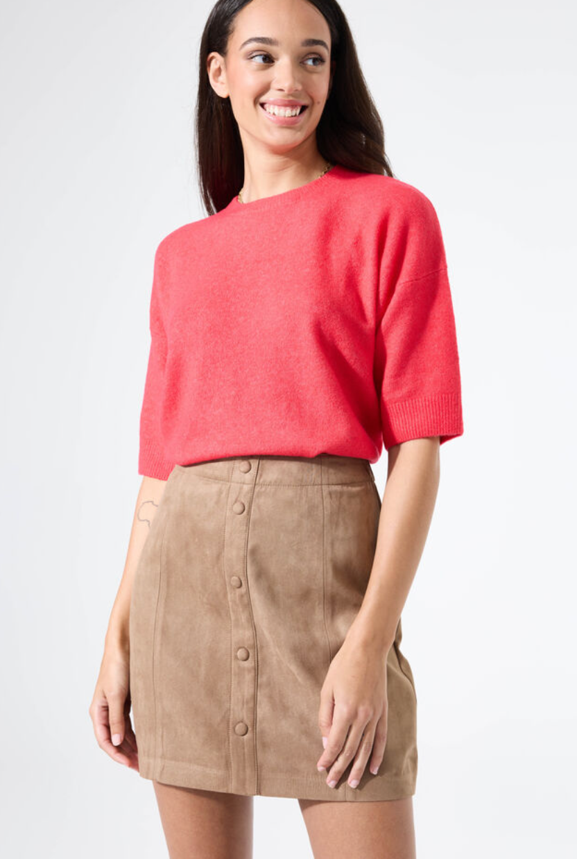 Faux Suede Skirt