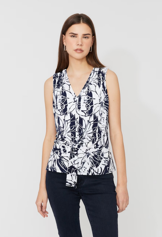 Sleeveless Tie Detail Top