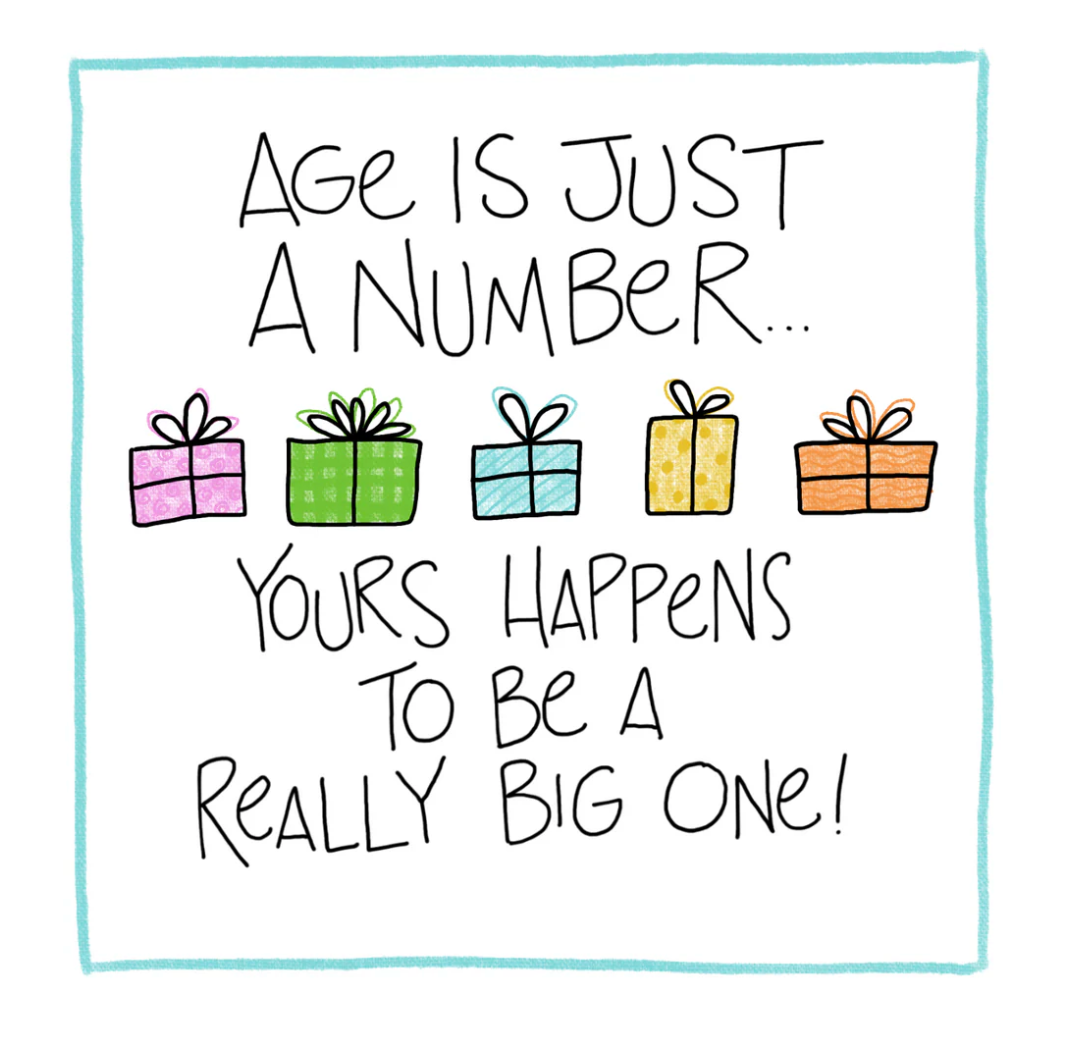 Number Age - Greeting Card