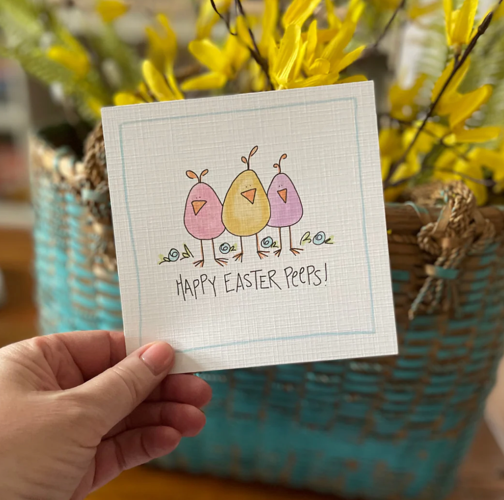 Easter Peeps- Greeting Card