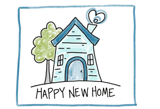 Happy New Home - Bottle Greeting Card