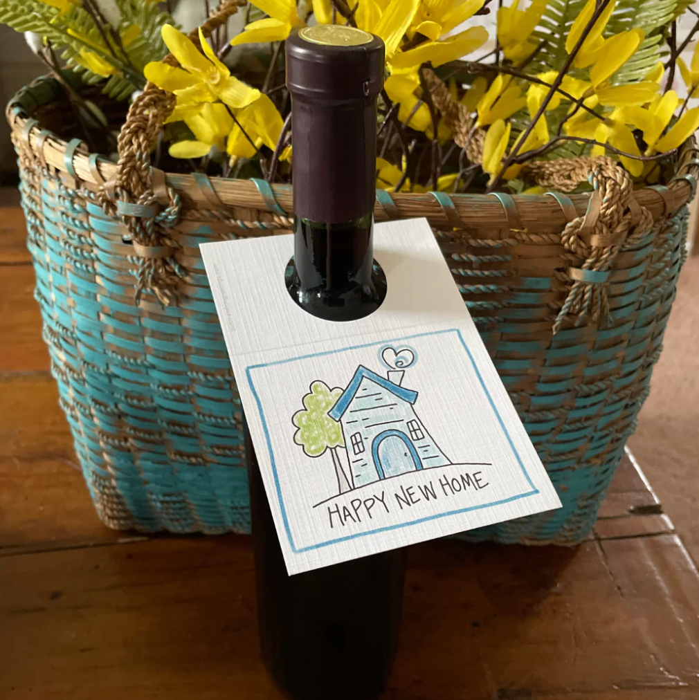 Happy New Home - Bottle Greeting Card