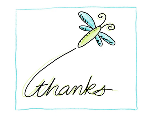 Thanks- Bottle Greeting Card