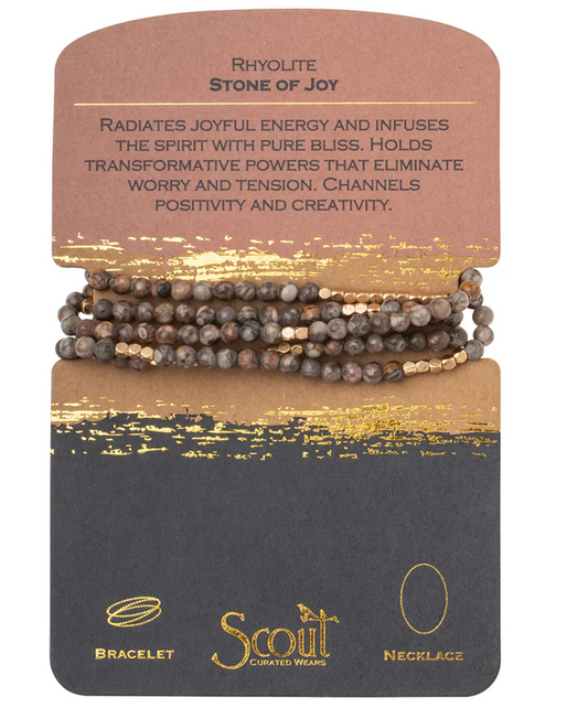 Stone Wrap Bracelet /Stone of Joy Creativity