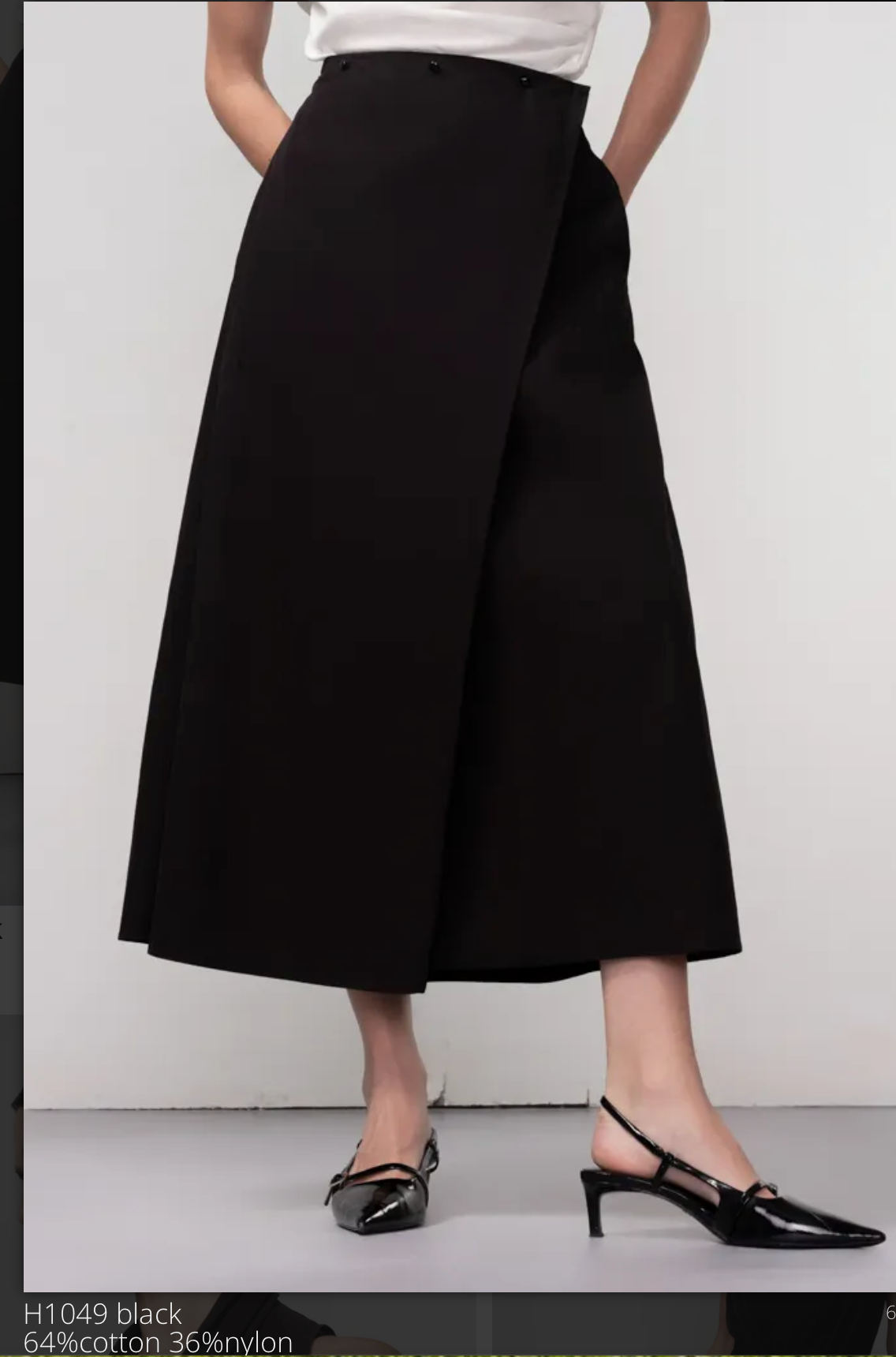 Button Detail Skirt