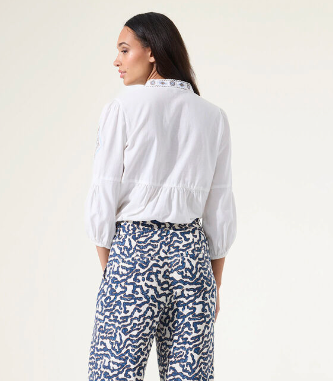 Blouse with Embroidery Top