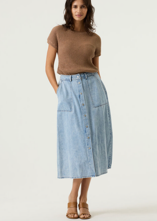 Long Denim Skirt
