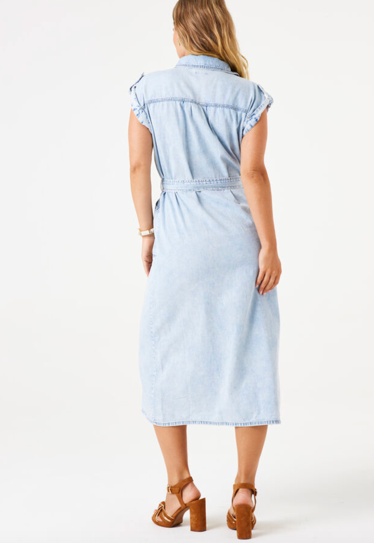 Denim Short Sleeve Dress