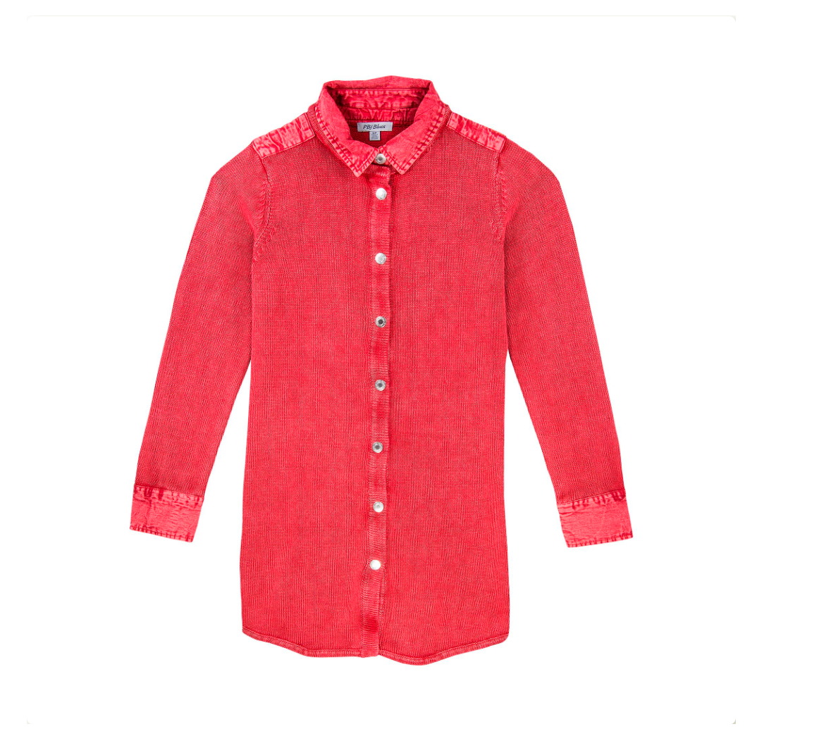 Denim Tunic Cardigan