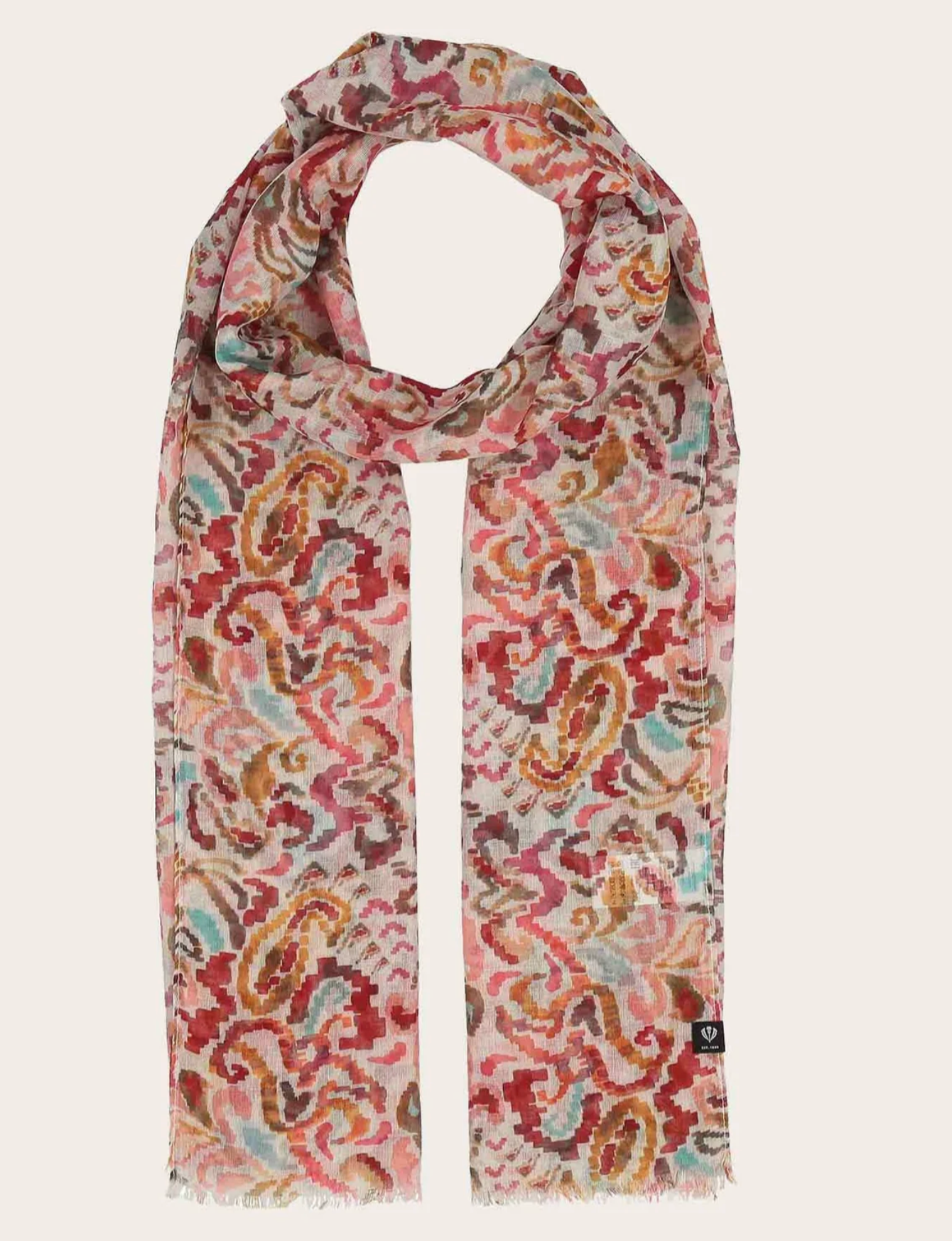 Abstract Paisley Scarf