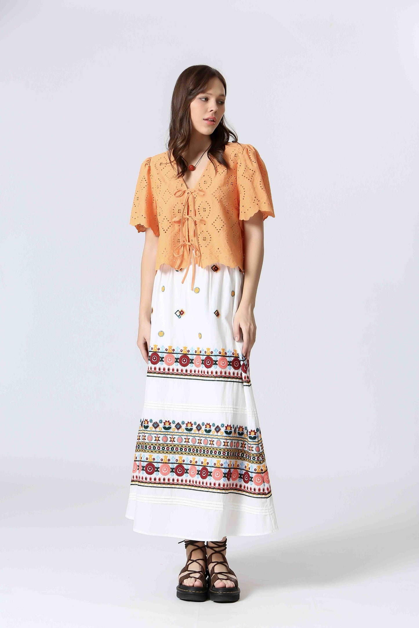 A-Line Cotton Skirt