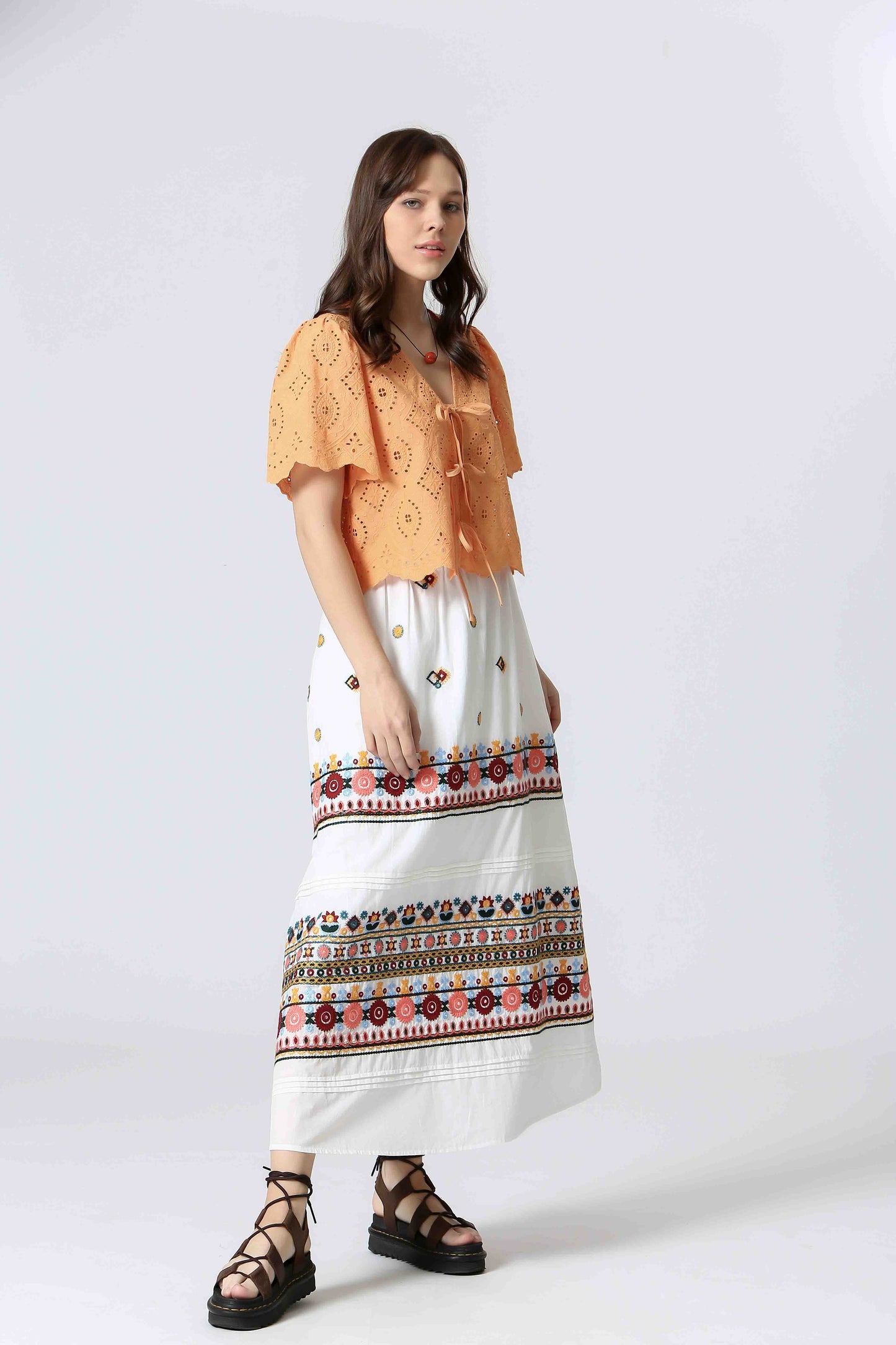 A-Line Cotton Skirt