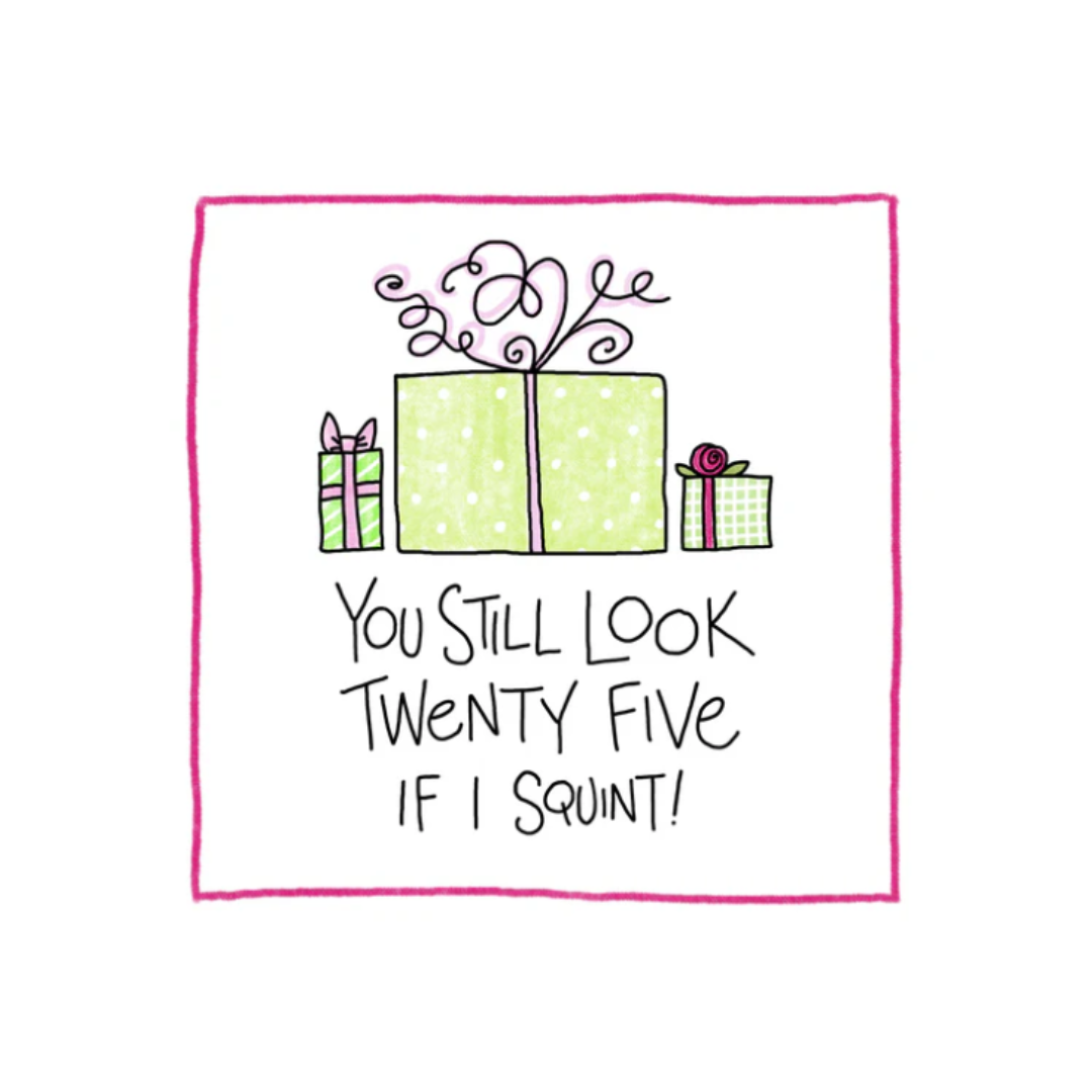 Squint  - Greeting Card