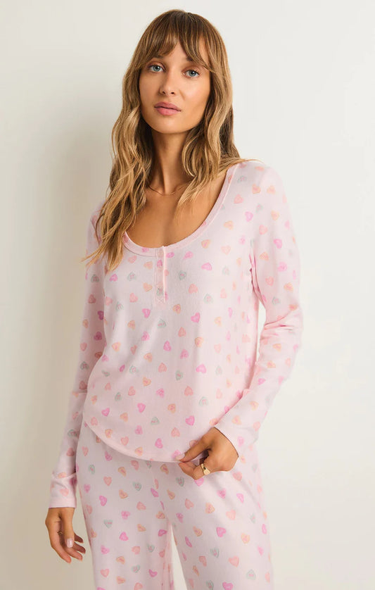 Candy Hearts Long Sleeve Top