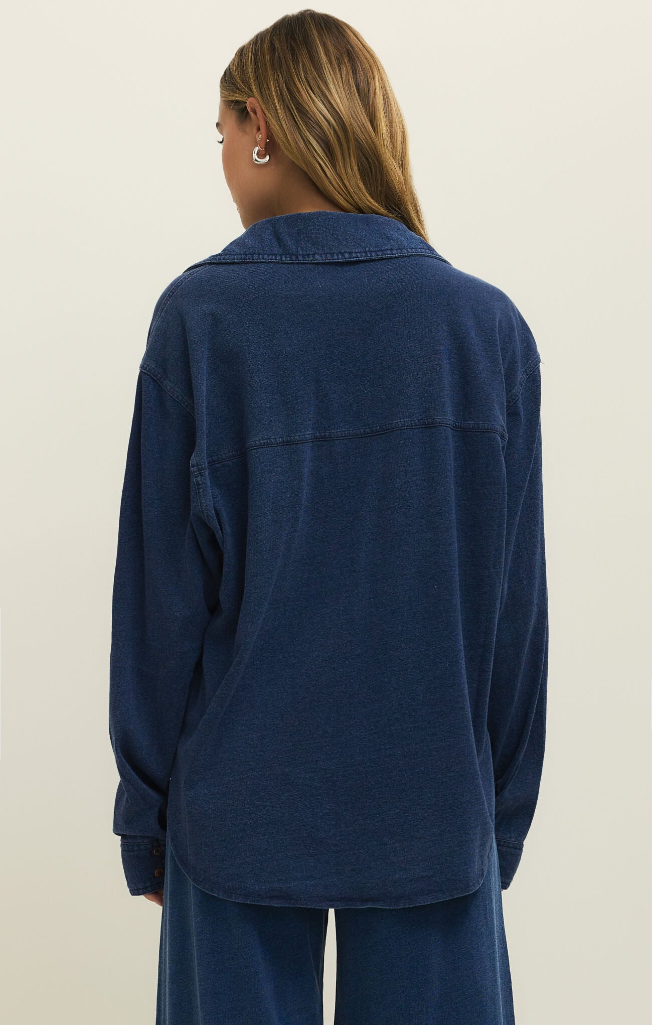 Reese Jersey Button Up Shirt