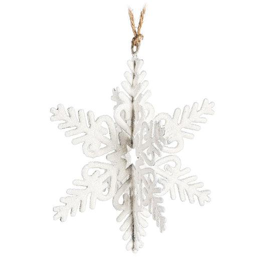 Glitter Star Snowflake Ornament