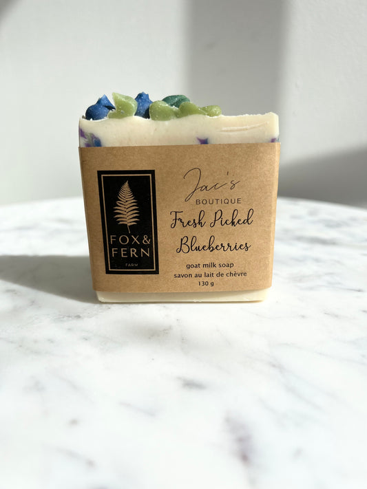 Fresh Picked Blueberries Soap - F & F x Jac's Collaboration