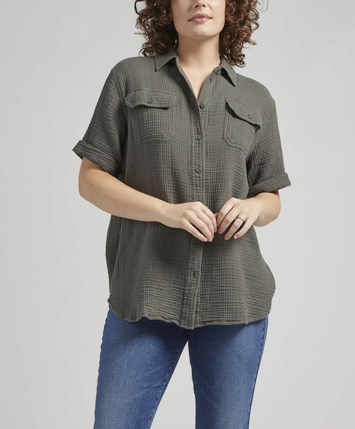 Textured Short Sleeve Shirt