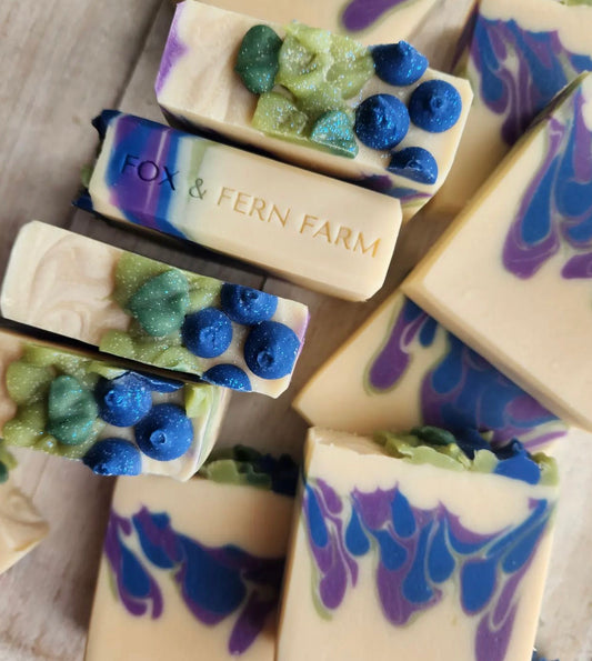 Fresh Picked Blueberries Soap - F & F x Jac's Collaboration